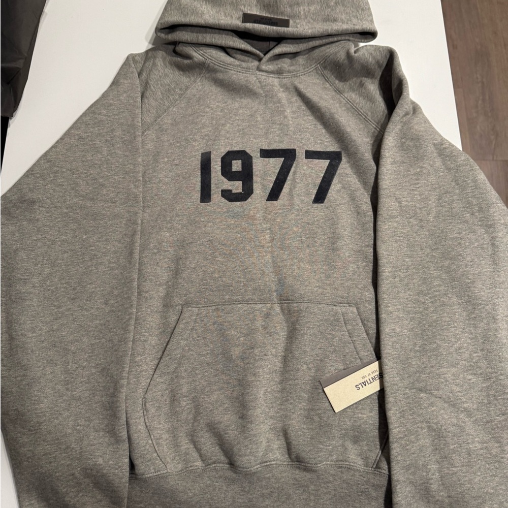 Fear of God Gray and Black 1977 Hoodie
